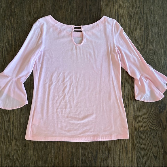Lilly Pulitzer Fontaine Pink Bellsleeve Soft Top🌸 - Picture 7 of 10